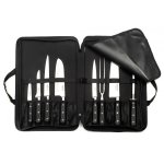 Trousse cuisinier avec 8 couteaux de cuisine sabatier trompette mod�le origin