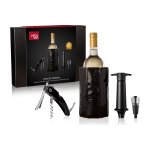 Vacu vin coffret à vin avec 4 accessoires Vacu vin coffret à vin avec 4 accessoires