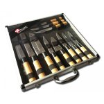 Valise de 11 couteaux type japonais pradel excellence Valise de 11 couteaux type japonais pradel excellence