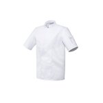 Veste de cuisine blanche manches courtes modle nero robur