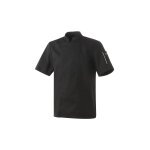 Veste de cuisine noire manches courtes modle nero robur