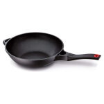 Wok antiadh�sif en fonte d'aluminium 30cm