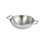 Wok castel'pro inox 18 / 10 3 - ply 2 anses cristel