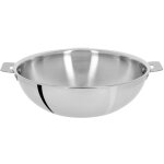 Wok cuisson amovible gamme casteline cristel en inox 3 couches