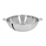 Wok cuisson amovible gamme casteline cristel en inox 3 couches