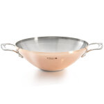 Wok cuivre inox de buyer prima matera 32cm compatible induction