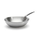 Wok en inox 18 / 10 de buyer alchimy multicouches 3 plis