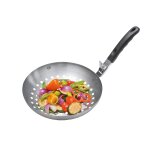 Wok pour lgumes de la marque gefu en acier avec poigne amovible en nylon 28cm