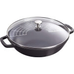 Wok staub fonte 30cm avec couvercle et grille Wok staub fonte 30cm avec couvercle et grille