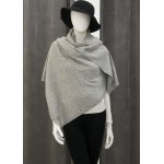 Cape cachemire 2 fils torsad� lila