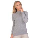 Pull cachemire col chemin�e taille large polka