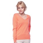Pull cachemire col v 2 fils lola Pull cachemire col v 2 fils lola