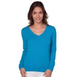 Pull cachemire col v 2 fils lola