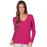 Pull cachemire col v 2 fils romy