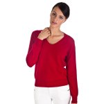 Pull cachemire col v 2 fils taille large sapporo
