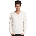 Pull cachemire col v 4 fils remi