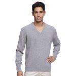 Pull cachemire col v 4 fils remi