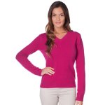 Pull cachemire col v 4 fils taille large stockholm