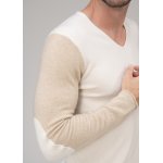 Pull cachemire col v bicolore aaron
