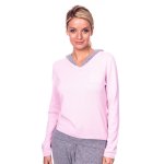 Pull cachemire col v avec capuche carla