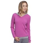 Pull cachemire col v avec capuche carla