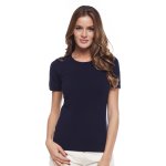 Pull cachemire ras du cou 2 fils manches courtes melissa