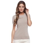 Pull cachemire ras du cou 2 fils manches courtes melissa