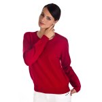 Pull cachemire ras du cou 2 fils taille large oslo