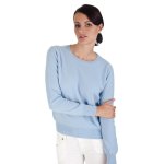 Pull cachemire ras du cou 2 fils taille large oslo Pull cachemire ras du cou 2 fils taille large oslo