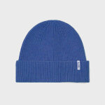 Bonnet en laine d'agneau bleu jean