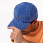Casquette velours bleu