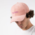 Casquette velours rose