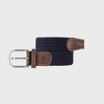 Ceinture tresse lastique marine