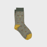 Chaussettes en coton peign� animaux - escargot