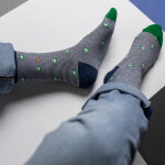 Chaussettes en coton peign animaux - grenouille