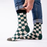 Chaussettes en coton peigné carreaux - tourist trophy Chaussettes en coton peigné carreaux - tourist trophy