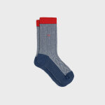 Chaussettes en coton peigné chevrons - hella Chaussettes en coton peigné chevrons - hella
