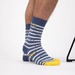Chaussettes en coton peigné a motifs - vélo Chaussettes en coton peigné a motifs - vélo