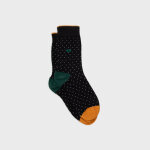 Chaussettes en coton peign� square - poivre