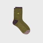 Chaussettes en coton peigné vintage - olive Chaussettes en coton peigné vintage - olive