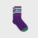 Chaussettes tennis violet et vert