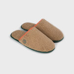 Chaussons en sherpa camel
