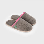 Chaussons en sherpa marron