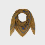 Foulard 100% laine madeleine - olive