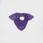 Petit foulard en 100% laine alice - violet
