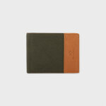 Portefeuille en cuir - kaki