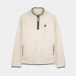 Pull sherpa col zipp ivoire
