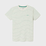 T - shirt en 100% coton biologique authentique - ray vert et beige