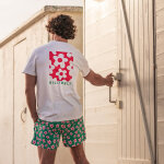 T - shirt en 100% coton biologique flower - blanc, imprimé fleurs T - shirt en 100% coton biologique flower - blanc, imprimé fleurs