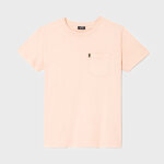 T - shirt en 100% coton biologique garment dye - rose
